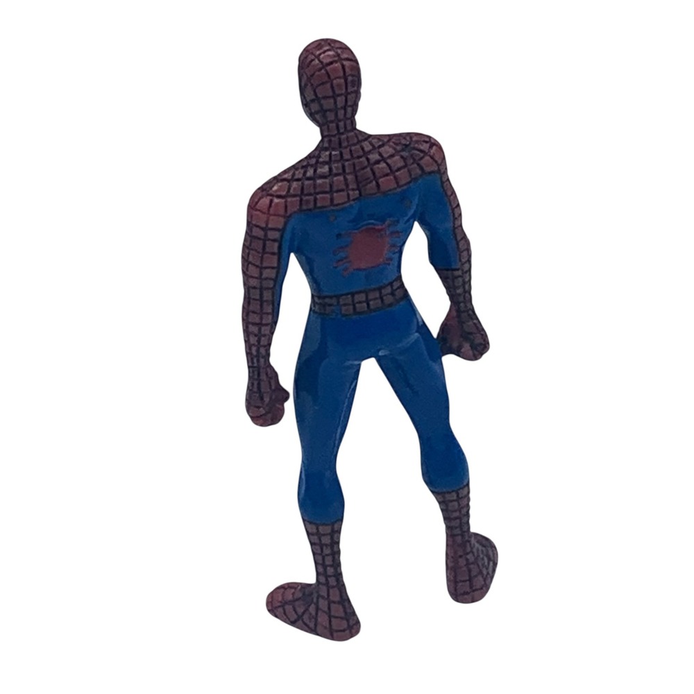 Marvel Spider-Man Action Figure Red Blue PVC 2.75" Mini Figurine Toy Cake Topper - Picture 3 of 5